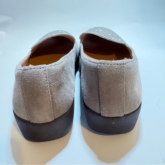 FITFLOP Womens 6.5 Crystal Platform Sneakerloafer TAN Leather Slip-On Shoes NEW - Picture 5 of 8